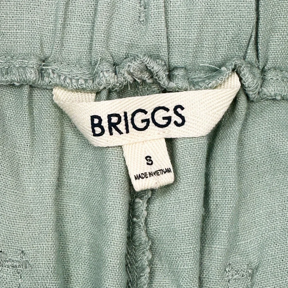 BRIGGS Linen Blend Pull On Shorts NWT‎ • Small • light green, mint